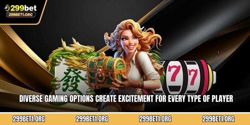 Diverse gaming options create excitement for every type of player