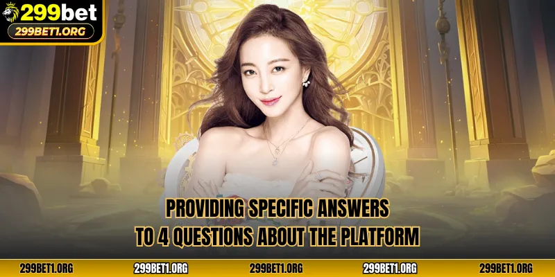 Providing specific answers to 4 questions about the platform