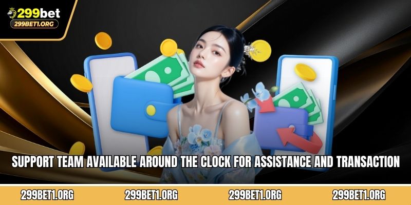 Support team available around the clock for assistance and transaction help