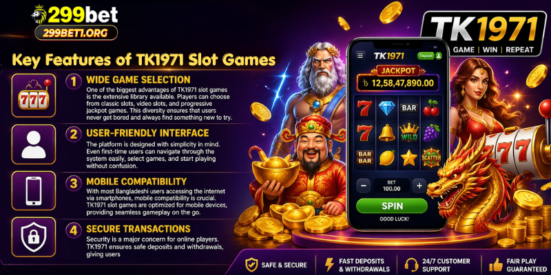 Key Features of TK1971 Slot Games