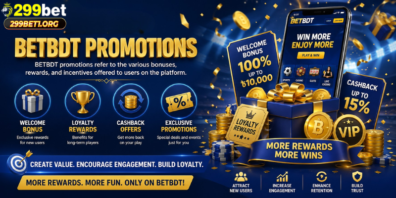 BETBDT promotions refer to the various bonuses, rewards, and incentives offered to users on the platform.
