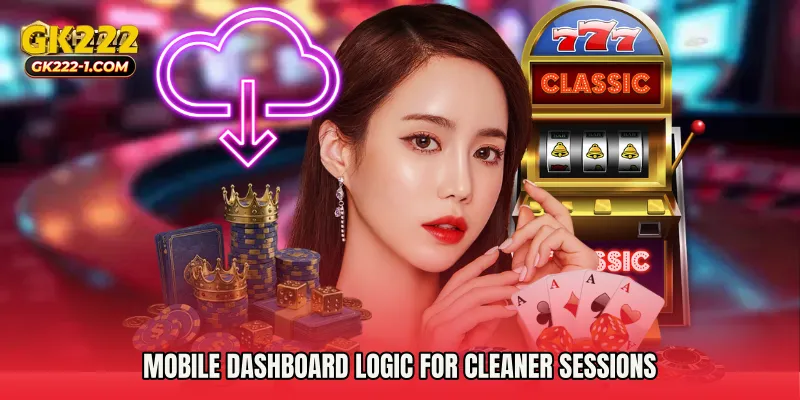 Mobile dashboard logic for cleaner sessions