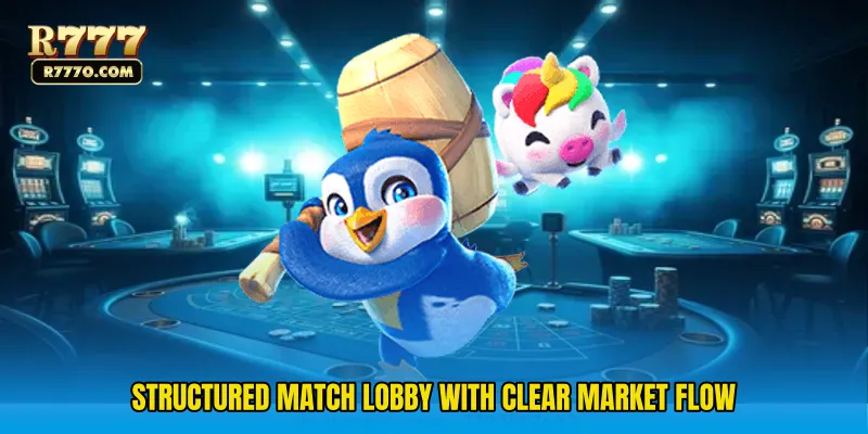 Structured Match Lobby With Clear Market Flow