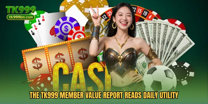 The TK999 Member Value Report reads daily utility.